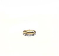 Ring Lo Scrigno Gioielli Woman in Yellow Gold ONDE BICOLORI CIZETA - ONDE BICOLORI CIZETA